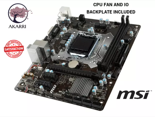 MSI H110M PRO VH Socket 1151 Usb3.1 Hdmi Motherboard 40.00 PicClick UK
