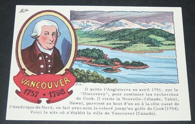 CHROMO 1960-1970 BON-POINT L'OLIVIER EXPLORATEURS AMUNDSEN NORGE POLE SUD NORD 