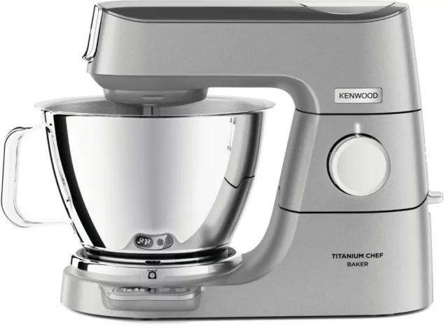 Kenwood KVC85.314.SI Titane Chef Baker Robot de Cuisine Crochets à Pétrin Splash