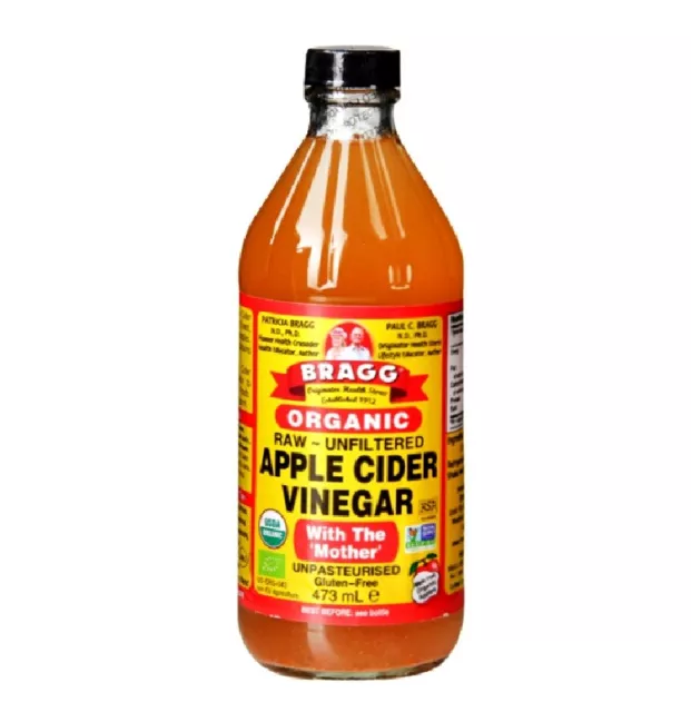 Bragg Organic Apple Cider Vinegar with The Mother Raw-Unfiltered 16 fl oz 473ml