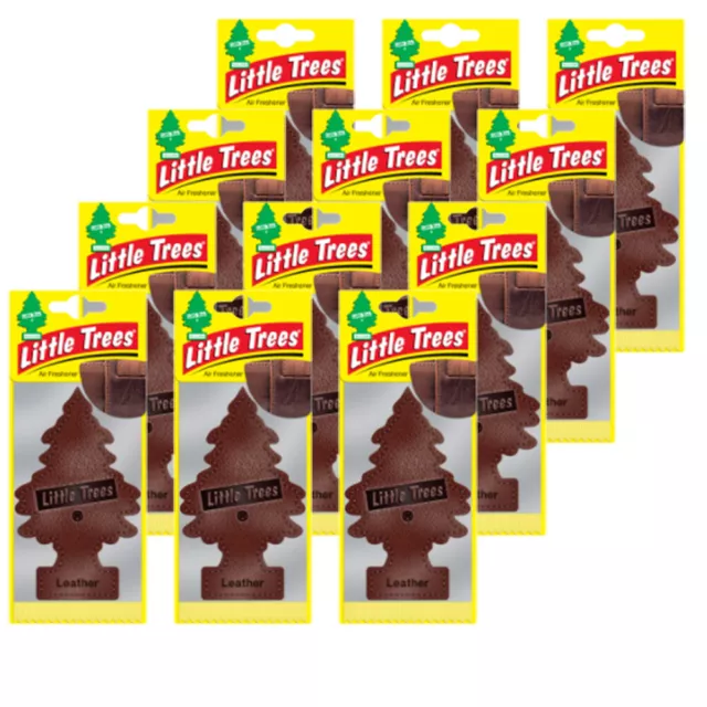 Leather Scent 12 Pk Magic Tree Little Trees Car Room Air Freshener