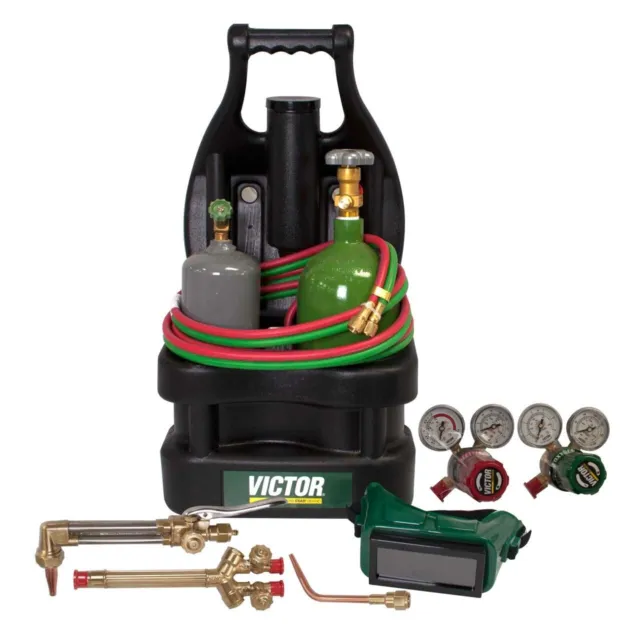 Victor Portable Tote Torch Kit Set Cutting Outfit With Cylinders, 0384-0944