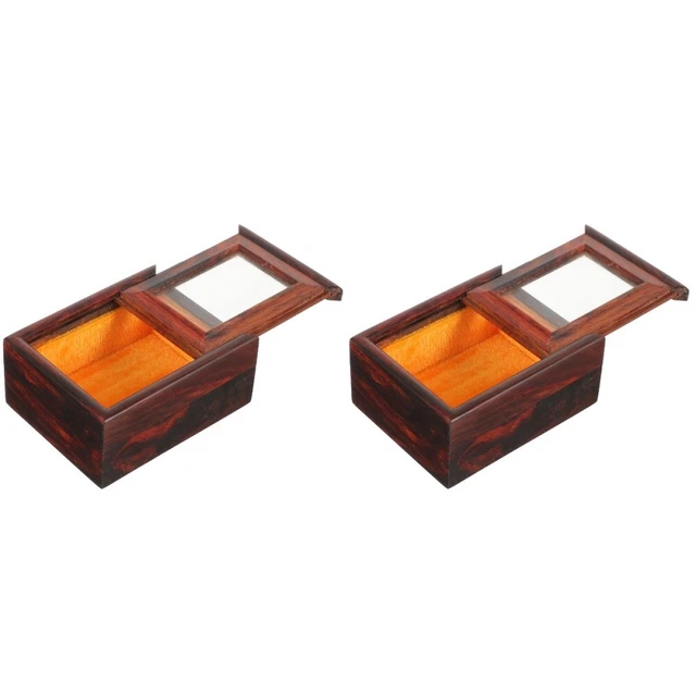 2x Small Jewelry Box Jewelry Box Vintage Box Earring Organizer Jewelry Organizer