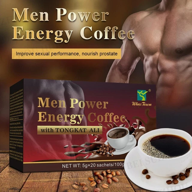 20 STCK. Ginseng Kaffee Maca Kaffee Power für Herren Verbesserung der Libido sexuelles Verlangen SCHÖN