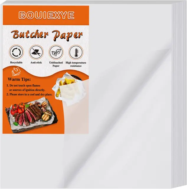 120 Pieces White Butcher Paper for Sublimation No Wax Butcher Paper Precut Butch