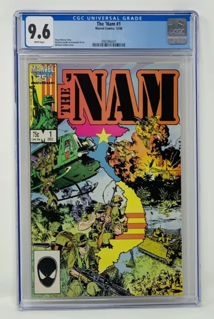 The Nam #1 CGC 9.6 Marvel Comics 1986 First Print Michael Golden Cover