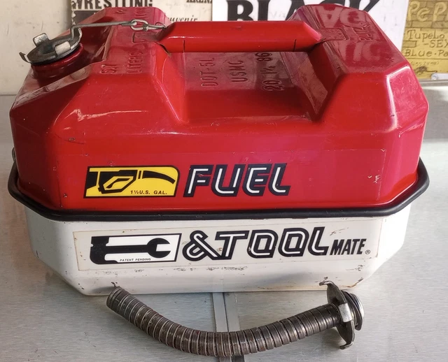 VINTAGE BLITZ FUEL & ToolMate Gas can & Tool box USMC USA Tool Mate 87
