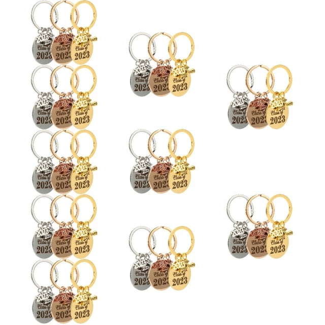 10x Class of 2023 Metal Graduation Gift Graduation Keychain Grad Keychain Gift