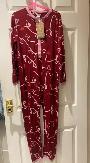 Monsoon Girls Mini Me Love Print Christmas Sleepsuit Age 9-10 Yrs NEW  134-140cm
