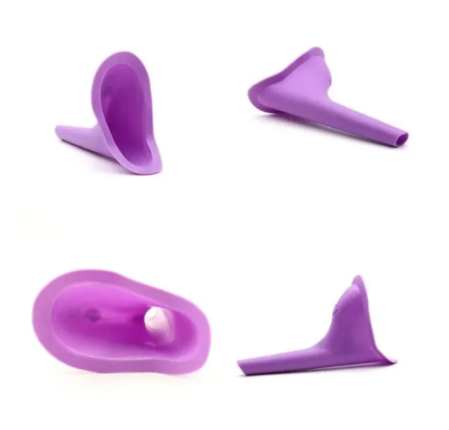 4 X She Pee Women's Portable Urine Funnel - Purple (1 Pack)