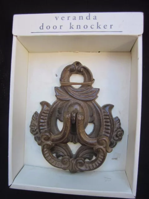 Veranda Brass Door Knocker from "Pier One Imports" 5.5"X5" Nice Weight & Design