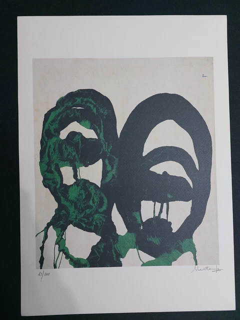 Egon Schiele Litografia COA originale firmata numerata