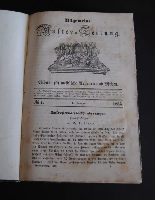 Allgemeine Muster-Zeitung. Album für weibliche Arbeiten und Moden - 1855