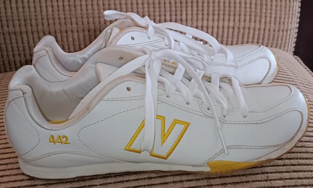 NEW BALANCE WOMENS 442 Sneakers White CW442SW N Logo Low Top Lace Up Shoes 9.5 B 12.35 PicClick