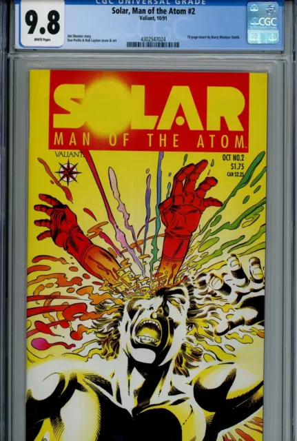 Solar, Man of the Atom Vol 1 #2 Valiant CGC 9.8 NM/M (1991)