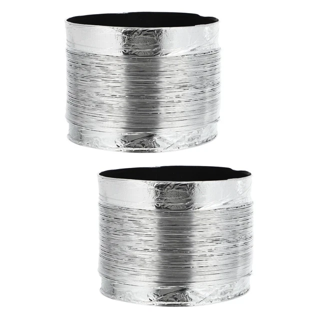 2 Pc Feuille D'aluminium Tuyau D'échappement De Hotte Fléchir