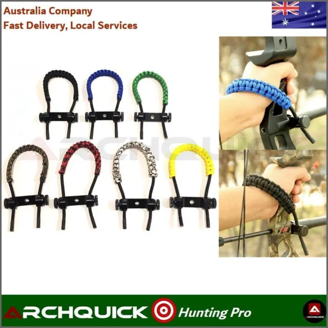 Archery Bow Sling Braided adjustable Bow Sling Compound Bow Hunting Aluminum