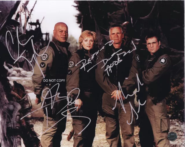 STARGATE SG1 - CAST Autographed Signed 8x10 Reprint Photo #1 !!