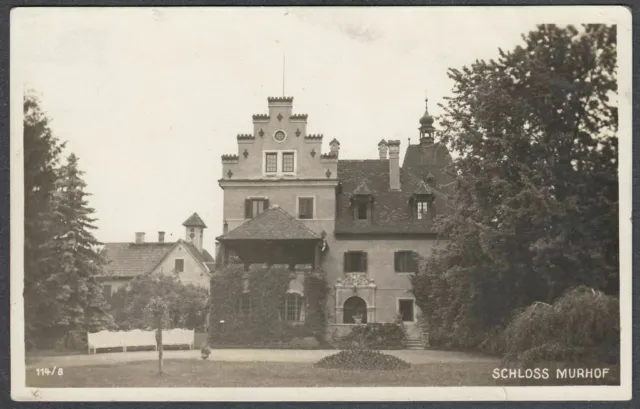 Foto-AK Schloss Murhof Frohnleiten Graz Steiermark ca. 1930