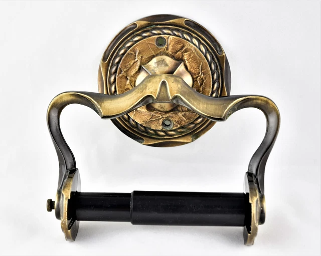 ✴️AMEROCK Carriage House Toilet Paper Tissue Holder 9059 Antique Brass Vintage