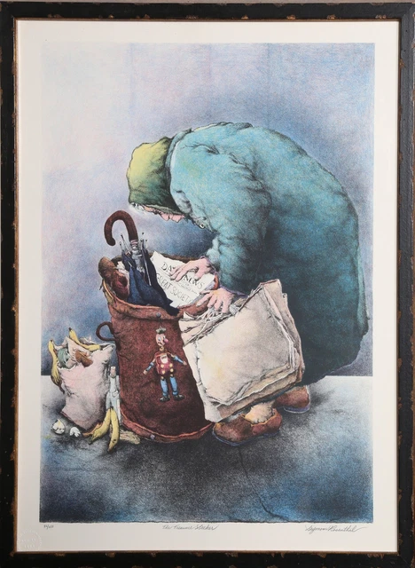 Seymour Rosenthal, The Treasure Seeker, Lithograph, signed and numbered in penci Seymour Rosenthal, The Treasure Seeker, Lithograph, signed and numbered in penci