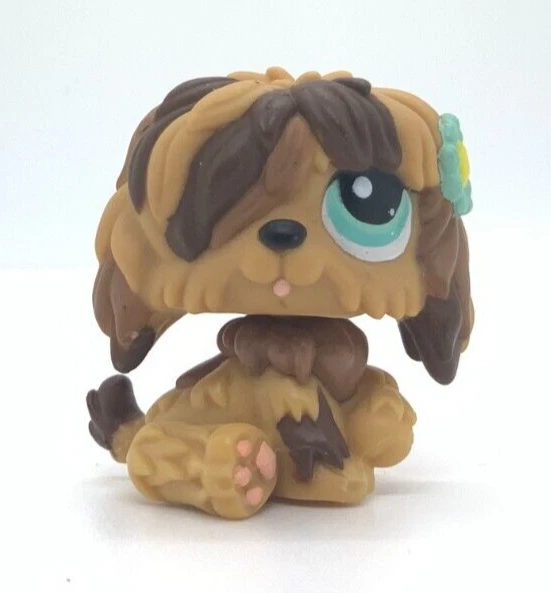 Figurine Littlest PetShop Chien Authentique Hasbro 2007 - Occasion Très Bon état