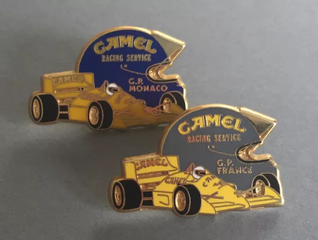 Beau Lot 2 Pins Pin's Vintage F1 Formule 1 Racing Camel Arthus Bertrand