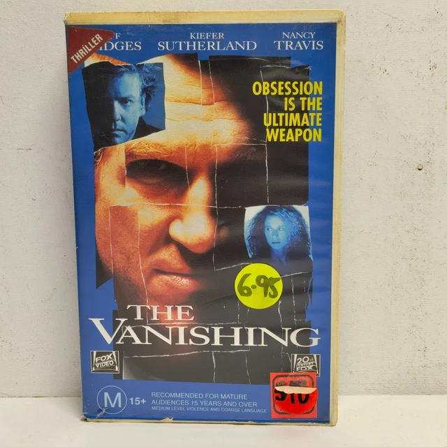 THE VANISHING (1993) Big Box VHS Tape Ex Rental 25.00