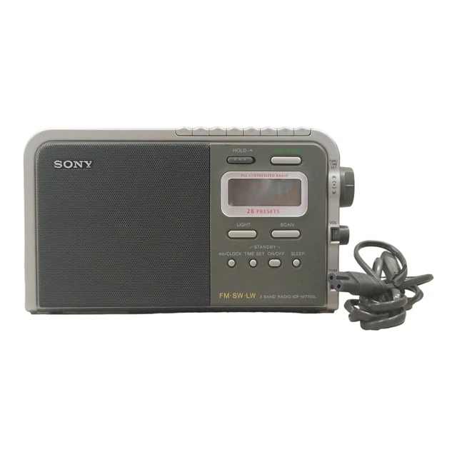 SONY ICF-M770SL FM/SW/LW Radio Numérique Portable 3 Band Testé