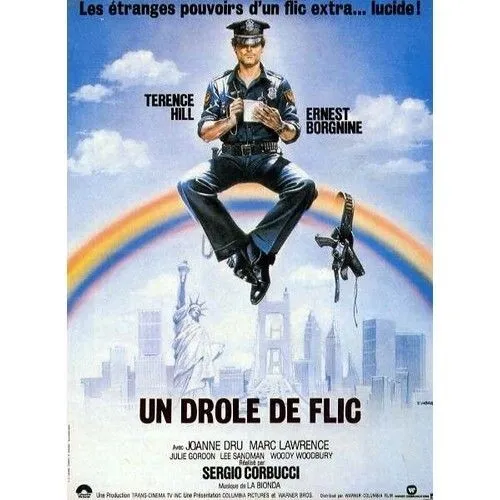 AFFICHE - Un drôle de flic - 1980 - Terence Hill - 40x60cm - Poster Envoi Roulé