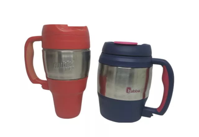 lot of 2 BUBBA KEG 52 Oz / 34Oz Stainless Steel Big Insulated Thermos Mug 