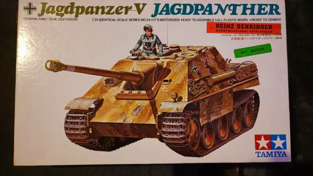 1/35,TAMIYA Kit No.24,German Sd.Kfz 173s Jagdpanther,Motoriezed,Vintage 60/70er