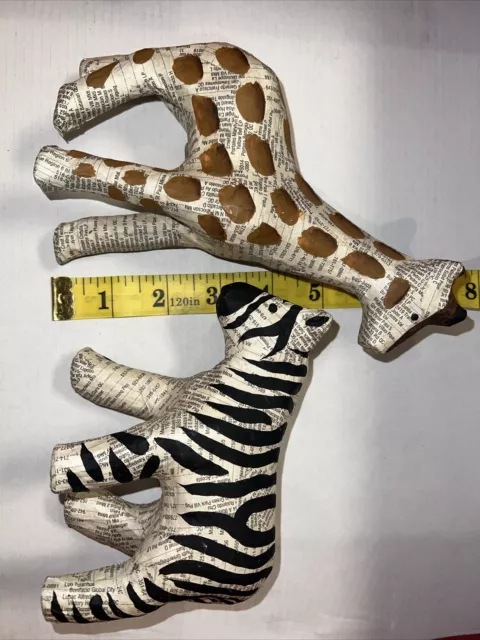 Paper Mache Giraffe & Zebra Nursery Decor Made Philippines