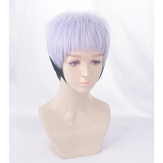 TOKYO REVENGERS MITSUYA Takashi Anime Wig Purple Hair Cosplay Costume