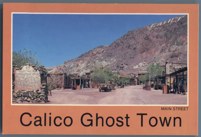 Postcard Calico Ghost Town Yermo Main Street Silver Mining Camp San Bernardino