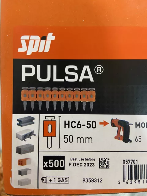 spit pulsa nails HC6-50 x500 50mm +gas