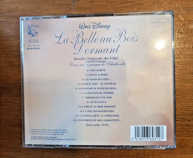 LA BELLE AU Bois Dormant Bande Originale Du Film Version Française CD