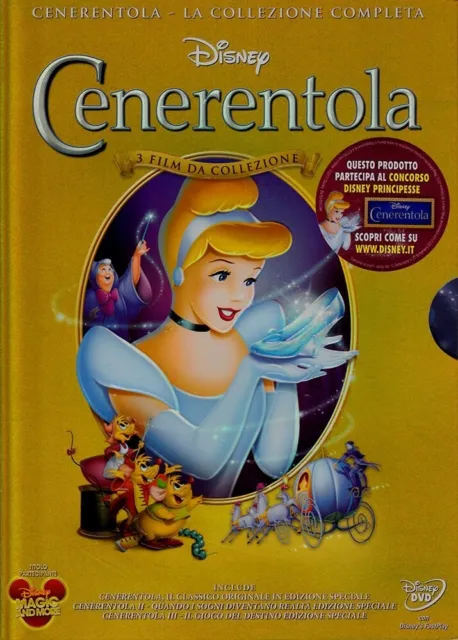 CENERENTOLA La Collezione Completa 3 Dvd ::: COME NUOVO ::: 1^ Ed. WALT DISNEY
