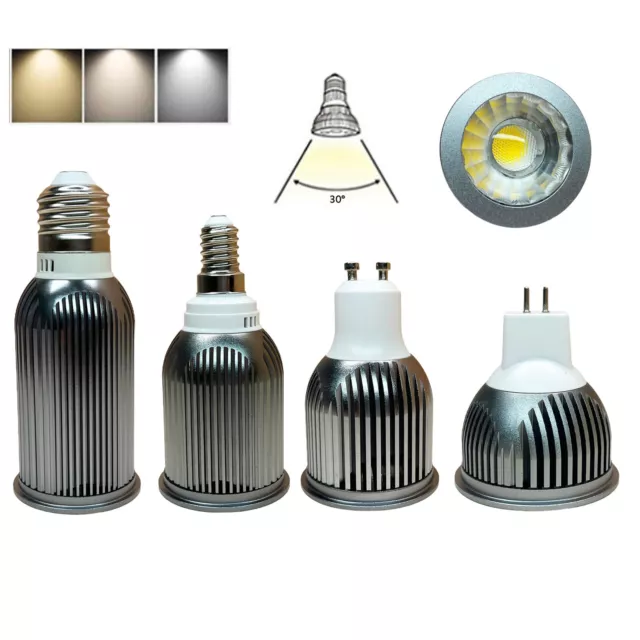 9W 15W 18W GU10 MR16 E27 E14 Dimmbare COB-LED-Strahlerlampen 220V 12V 24V Lampe