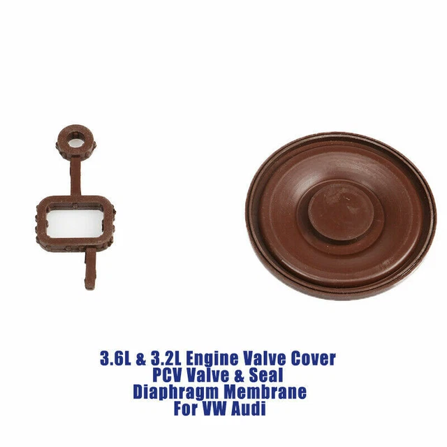 VALVE COVER PCV Valve &Seal Diaphragm Membrane For VW Audi 3.6L & 3.2L