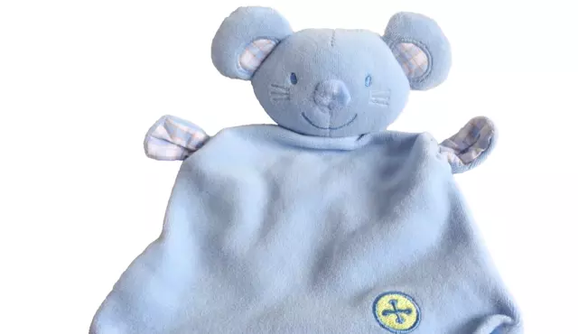 Maus Schnuffeltuch Schmusetuch Baby Kuscheltuch Topomini Topolino blau