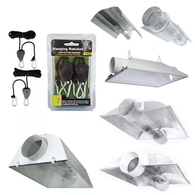 iPower Grow Light Reflector Hood for HPS MH Bulb + Hanger