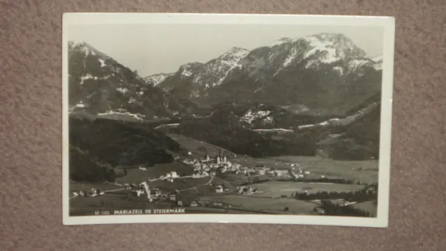Alte AK/Echtfotokarte Mariazell in der Steiermark -gelaufen 1944