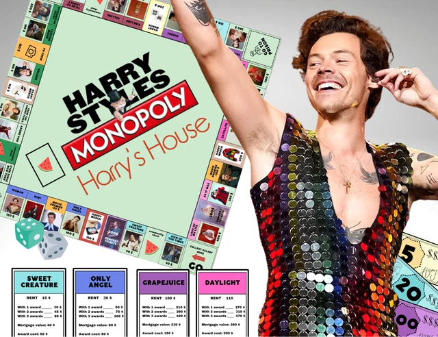 HARRY STYLES MONOPOLY Game - Printable Board Game/Digital Files Only