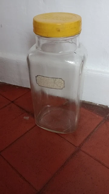 VINTAGE 'SWEET SHOP GLASS - PASCALL MURRAY 12x5,5x4,25"