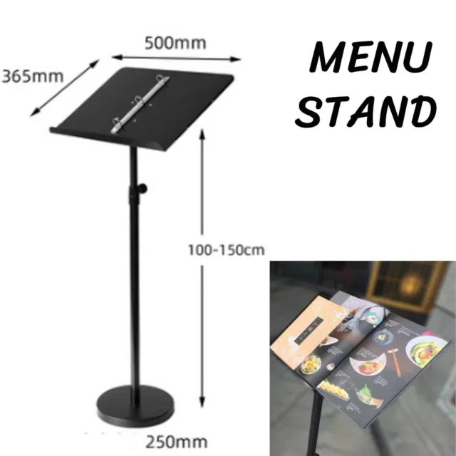 Ring Binder Lectern Stand / Menu Stand / Catalogue Browser Floor Stand Brochure