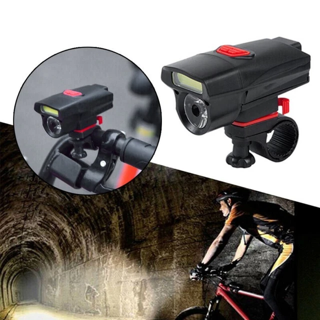 Cob Double Lampe Bicyclette Phare Imperméable Vélo Nuit Equitation Sécurité