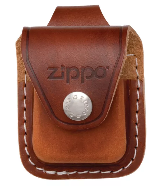 ETUI CEINTURE ZIPPO - NEUF CUIR MARRON ( pour Briquet à Essence )