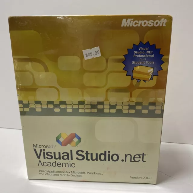 Microsoft Visual Studio.net Academic - Version 2003 NEW