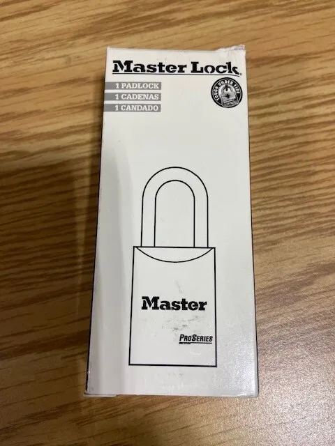 MasterLock Master Lock Pro 7040 Solid Steel ReKeyable 5/16" Shackle Padlock-NEW